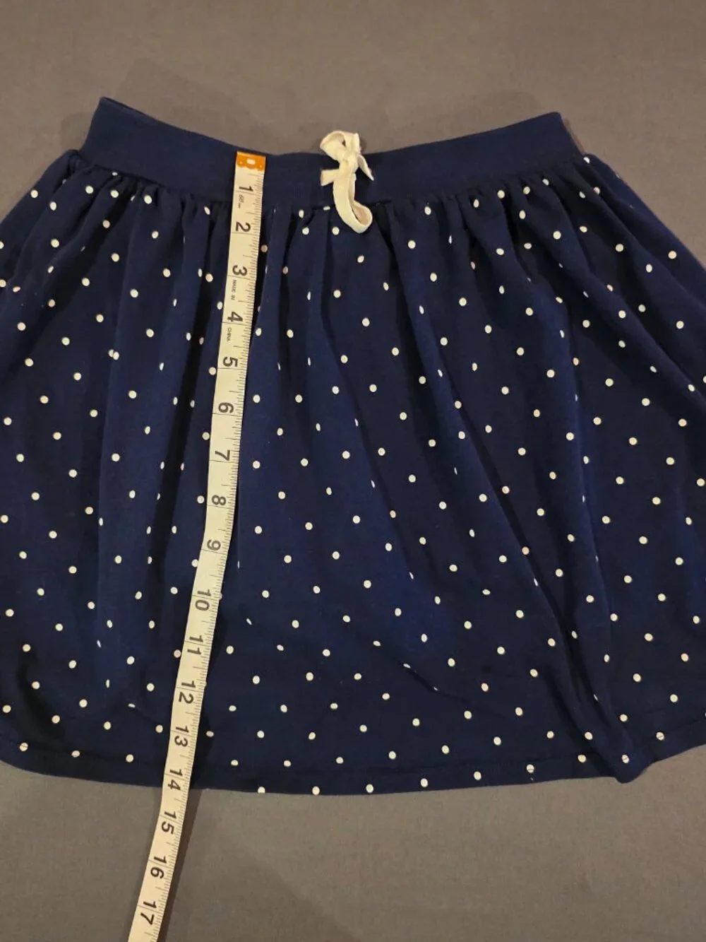 Carter's Girls Size 12/12A Navy Polka Dot Skort